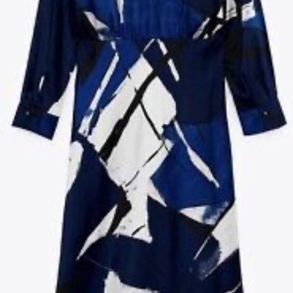 NWT Zara Abstract Printed Dress Sz. L - Picture 6 of 6
